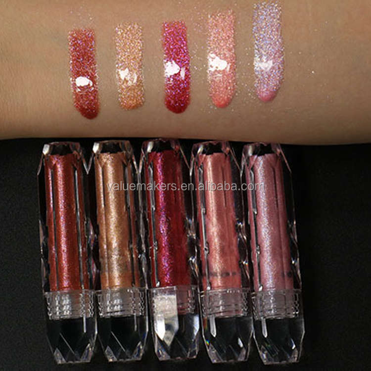 2020 New Trend Private Label Lip Gloss Trasparente Unico Tubo di Cristallo Su Ordinazione Lipgloss