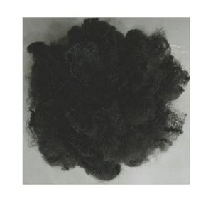 Vikohasan 7D/15D SD GRS, retardante de llama, fibra sintética negra, Material de relleno de hormigón giratorio, grapa de poliéster reciclado sólido - Product Image 1