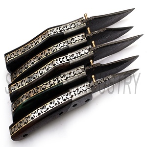 Couteaux pliants de damas faits à la main, portables, lots de 5 pièces (smk1248) - Product Image 3