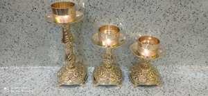 Portavelas de latón dorado pulido, suministros para Iglesia - Product Image 5