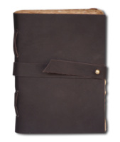Voyage en cuir véritable journal fait à la main Deckle bord papier relié Journal Antique sangle carnet de croquis ou cahier planificateur Journal Journal