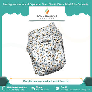 Couche en tissu pour bébés 100% coton biologique, couche-culotte de haute qualité - Product Image 2