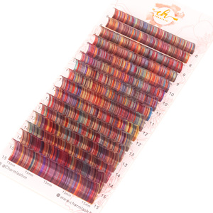 Corée fait à la main brun extensions de cils individuels 0.15mm mince BC Curl fournitures de gros avec boîte d'emballage - Product Image 3