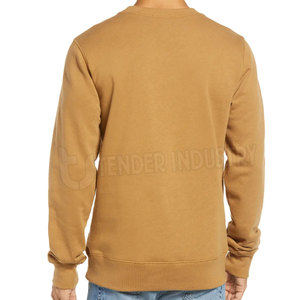 Sudadera informal de cuello redondo para hombre, patrón sólido de invierno, nuevo estilo hecho de material de poliéster/algodón - Product Image 3