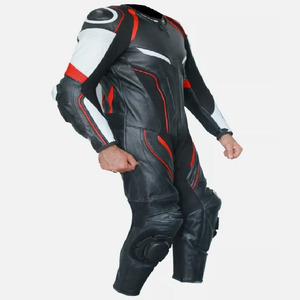 Traje de Motociclismo Personalizado de Cuero Vacuno Genuino de Alta Calidad, Unisex, con Características Impermeables, Ignífugas y Resistentes al Viento - Product Image 2