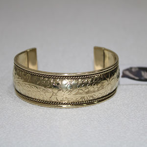 Groom Brass <b>Cuff</b> Bangle <b>Bracelet</b> Cufflinks or Cufflink <b>Fashion</b> Jewelry for Women to Wear at Party and Events Tradnary - Product Image 2