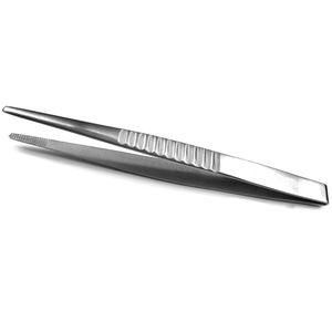 Pince à pansement pour pouce de qualité supérieure pince à épiler droite 12.5 cm pince à tissu chirurgical pour chirurgie dentaire - Product Image 2