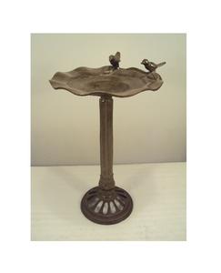 Bebedero y Comedero para Pájaros de Jardín de Aluminio Fundido, Adorno Metálico - Product Image 2