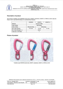 Indicateur de charge pivotant en aluminium A304KTL avec mousqueton à verrouillage par torsion 25kN - Product Image 6