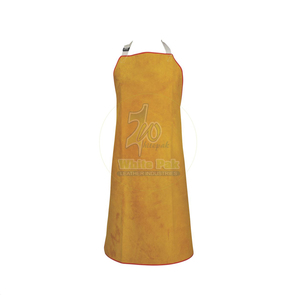 Premium Quality Cowhide Split <b>Leather</b> Welding <b>Apron</b> Fire Retardant Anti-Static Industrial Safety Clothing White Pak Model 408 - Product Image 1