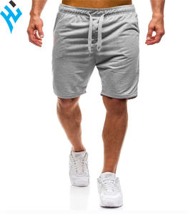 กางเกงขาสั้นผ้าฝ้ายแท้สำหรับผู้ชายกางเกงขาสั้นใส่สบายออกแบบได้เองสำหรับใส่ออกกำลังกายสีพื้นฤดูร้อน - Product Image 4