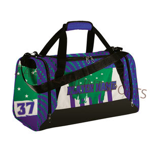 Bolsa de viaje personalizada para Gimnasio Deportivo tela de poliéster con cremallera de algodón altamente personalizable impresión por sublimación personalizada - Product Image 3