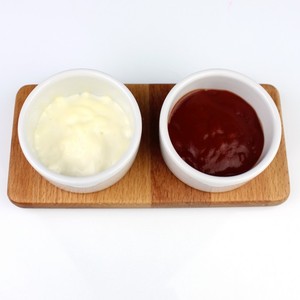 Plateau de service en bois de manguier d'acacia Plateau à sauce en bois naturel - Product Image 3