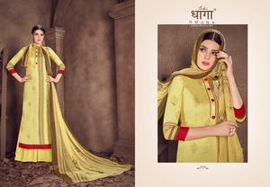 Nouvelle collection de vêtements de fête de créateur de style moderne, vêtements de mariée en mousseline de soie et tissu doux, vêtements brodés lourds pour femmes indiennes - Product Image 6