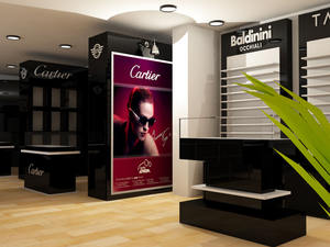 من المألوف تصميم متجر البصرية نمط خاص واحدة عرض منتجات متجر البصرية مخصص الأثاث - Product Image 5