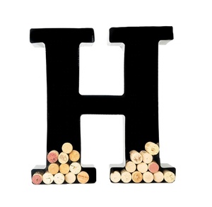 ที่วางจุกไวน์โลหะ Monogram ตัวอักษรหนา H ผู้ผลิตที่กําหนดเองต่ําขั้นต่ําราคาโรงงานทําด้วยมือ - Product Image 1