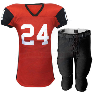 Uniformes de football américain professionnels 2025, meilleure qualité, sur mesure, respirants, antibactériens, 100% polyester, ensemble taille plus - Product Image 3