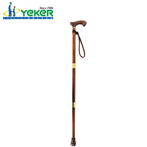 Canne pliante portable personnalisable en bois pour la marche - Product Image 3