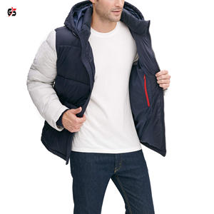 Veste matelassée pour hommes, tenue d'hiver bon marché, vêtement d'extérieur, produit personnalisé, Logo de marque imprimé, sweat à capuche, Style OEM, 2020 - Product Image 4