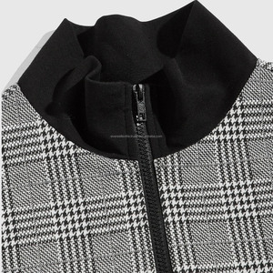 Conjunto Deportivo de Primavera para Hombre, Ecológico, Ligero, Transpirable, Talla Grande, con Estampado de Tartán, Sudadera con Cremallera y Pantalones Deportivos - Product Image 3