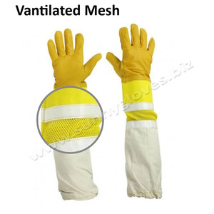 Guantes profesionales de apicultura ventilados, a prueba de picaduras - Product Image 2