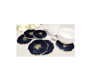 Dessous de verre en résine Sous-verres sûrs pour les articles de fête pour les restaurants Sous-verres en verre pour la meilleure forme de conception de fleur - Product Image 3