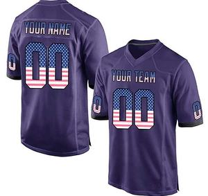 Maillot de football américain personnalisé respirant en Spandex/Polyester, uniforme sportif avec design imprimé, tenue d'équipe, nom de l'équipe pour - Product Image 1