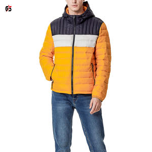Warm Puffer Jacket Polyester Wadding Filled Men's Outdoor Winter Wear Latest Fashion Zipper <b>Hoodie</b> Custom Logo OEM Service - Product Image 5