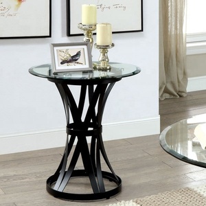 Metal and Glass <b>Side</b> <b>Table</b> Handmade Wholesale New Designs Bulk Quantity <b>High</b> Quality Made in India Commercial Buyers 2022 Modern - Product Image 1