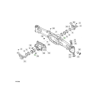 ส่วนสำหรับรถแทรกเตอร์ JD JohnDeere,บุชหมายเลขชิ้นส่วน R204856 - Product Image 4