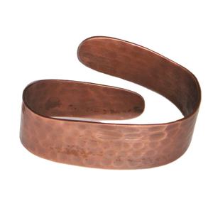 Rond de serviette écologique martelé en cuivre Porte-serviettes élégant pour décoration de table à manger pour mariage et fête - Product Image 1