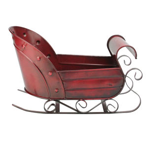 Trineo de Navidad de Metal rojo personalizado, gran oferta - Product Image 1