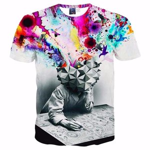 Camiseta bordada de chenilla para hombre, camisa personalizada, servicio de procesamiento de ropa, alta calidad - Product Image 6