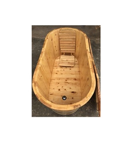 Baignoire japonaise en bois de teck bon marché, baignoire à cadre en bois, prix compétitif // kthy: + 84 813366387 99GD - Product Image 5