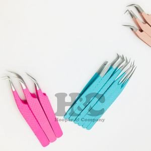 คีมคีบขนตาขนมิงค์สแตนเลสแหนบต่อขนตาโลโก้แบบยั่งยืนพร้อมการเคลือบสี - Product Image 5