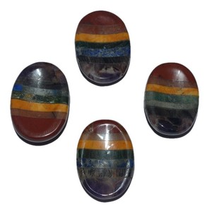 Comprar Chakra Boded Worry Stone | Chakra Boded Worry Stone en línea | Chakra Boded Worry Stone Suministro de artesanía de piedra semipreciosa - Product Image 1