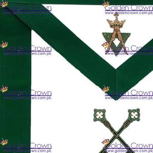 Delantal bordado a mano AMD de grado masónico aliado-Tesorero | Proveedor de delantal masónico Regalia - Product Image 4