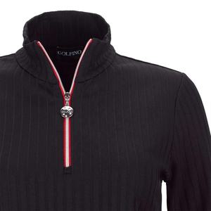 Camiseta Polo para mujer con cierre de cremallera frontal, ropa deportiva informal, camiseta Polo de manga corta a la moda, camiseta Polo ajustada con cremallera para mujer - Product Image 6