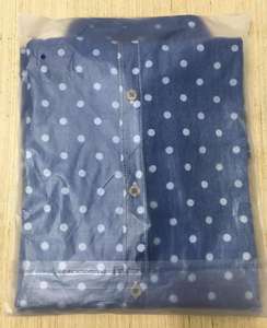 เสื้อผ้าแบรนด์เนมส่วนเกินจากบังกลาเทศ เสื้อเชิ้ตแขนยาวผ้าเดนิมลำลองสำหรับผู้ชาย ผ้าฝ้าย ติดกระดุม ปิดปกเสื้อ - Product Image 4