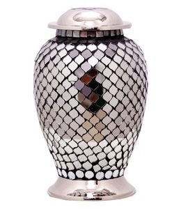 เหยือกเผาศพโมเสกกระจกโลหะ - Product Image 3