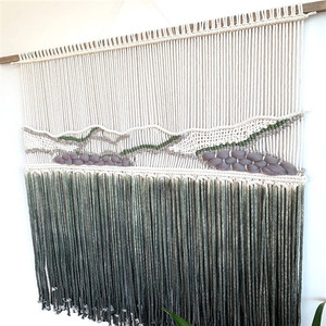 Nuevo mejor W1960 Macrame grande colgando de la pared verde Macrame decoración de la pared tapiz - Product Image 5