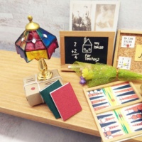 Miniature 1:12 maison de poupée salle de lecture ensemble d'accessoires bois et bambou bricolage modèle meubles échelle Mini jouet décoration