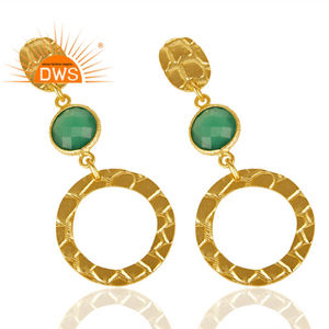 ผิวจระเข้14K ชุบทอง925เงินแฟชั่นผู้หญิงต่างหูห้อยเครื่องประดับคอลเลกชันคลาสสิก - Product Image 2