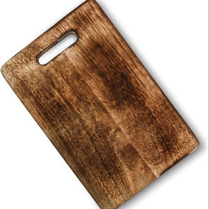 Grande planche à découper/plateau de service en bois poli avec produit d'artisanat naturel de style amour - Product Image 1