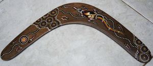 Unique Enterenprise Boomerang Wood Carved Craft Home Decorative BM001 - Product Image 6