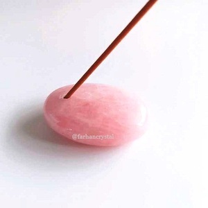 Porte-encens en pierre QUARTZ ROSE, porte-encens en obsidienne noir, AVENTURINE vert, acheter de l'encens FARHANCRYSTAL - Product Image 5