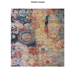 Alfombra de lana anudada a mano de calidad de diseño tibetano moderno, juegos enormes al por mayor para la oración en el hogar, alfombras modernas - Product Image 1