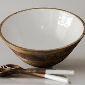 Wood Serving <b>Bowl</b> Wholesale High Quality Cheap Acacia Wood Salad Serving <b>Bowl</b> <b>Large</b> size - Product Image 3
