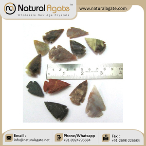 Precio al por mayor, puntas de flecha de ágata antiguas de 1-2 pulgadas, puntas de flecha de ágata india, puntas de flecha, artesanías de cristal de la India - Product Image 3