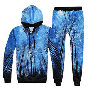 Trajes de chándal para hombre, y sublimación Sudadera con capucha, conjunto de 2 piezas - Product Image 4